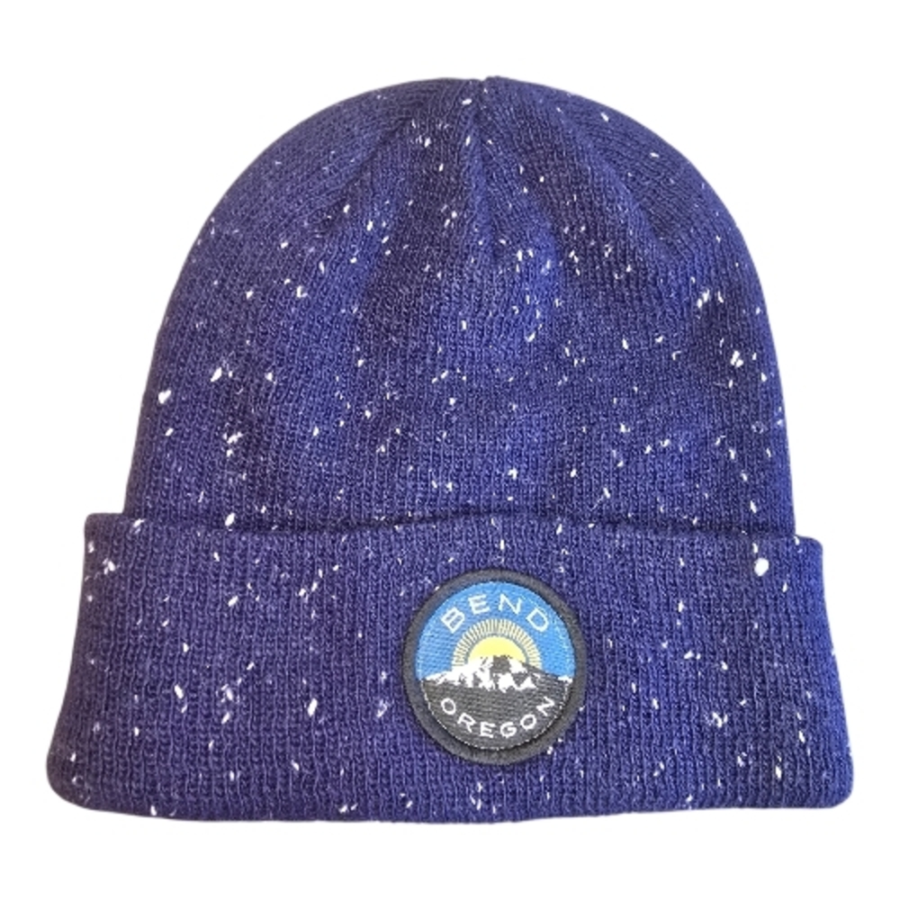 Bend Oregon Logo Beanie Made By Locale Outdoor New with Tags Unisex OS Navy